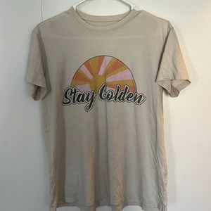 Show Me Your Mumu “Stay Golden” slightly oversized tee